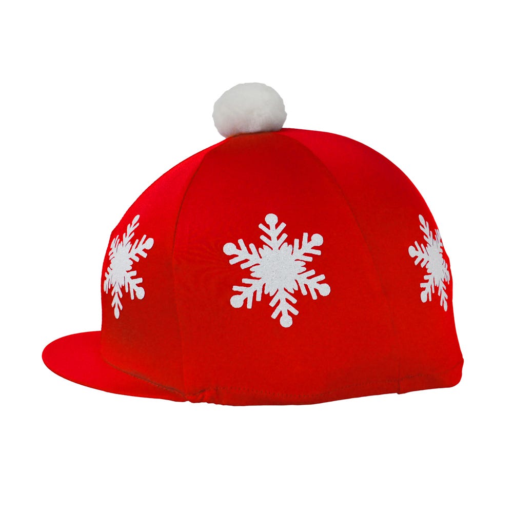 Hy Equestrian Snowflake with Pom Pom Hat Cover image 4