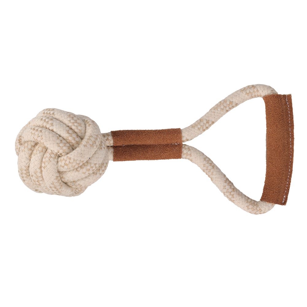 Benji &amp; Flo Tug 'n' Play Toys - Rope with Ball image 1
