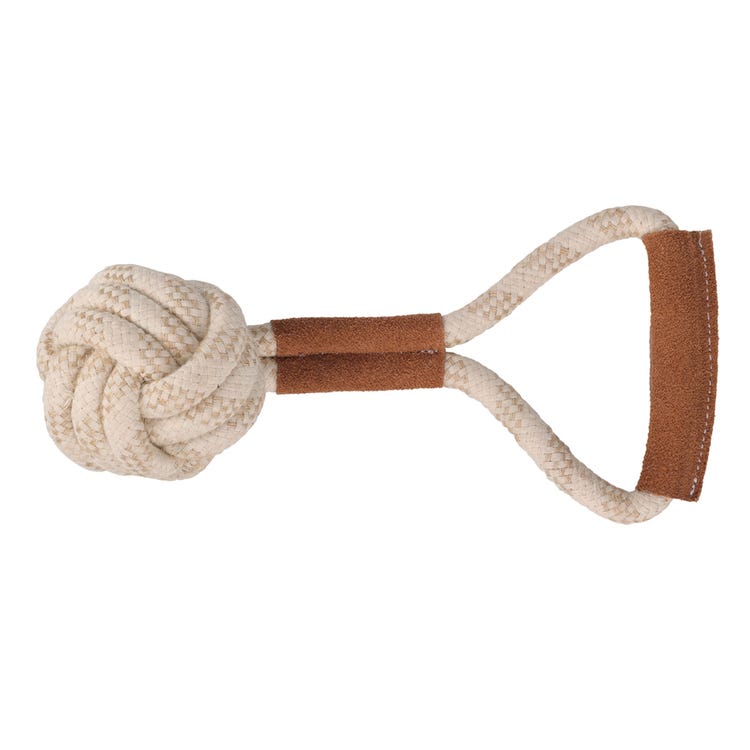 Benji &amp; Flo Tug 'n' Play Toys - Rope with Ball image 1