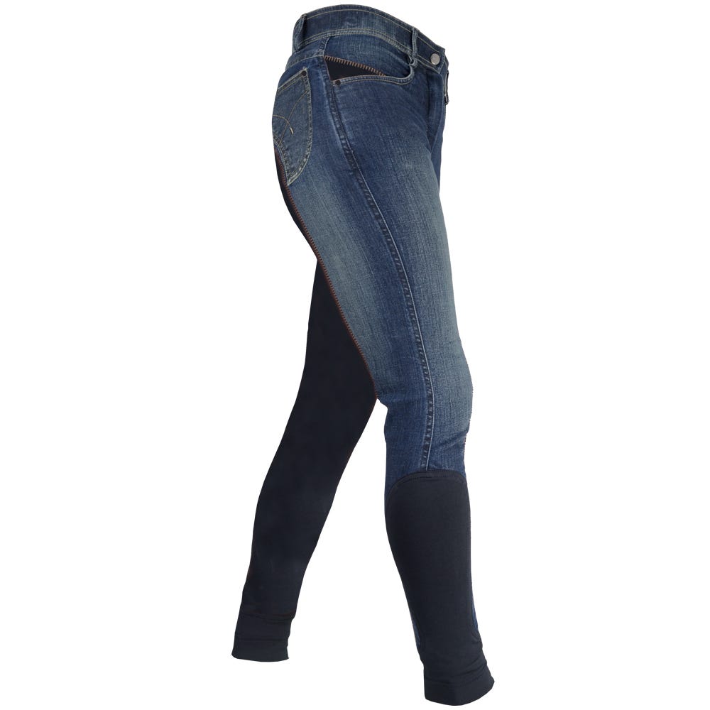 Hy Equestrian Rugby Denim Ladies Breeches image 1