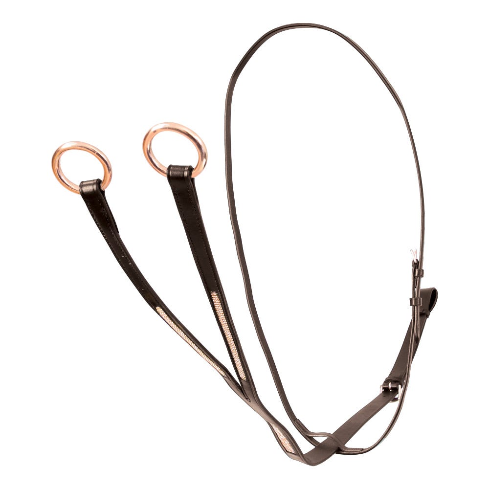 Hy Equestrian Rosciano Rose Gold Martingale image 3