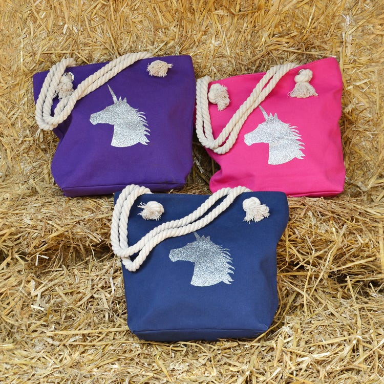 Hy Equestrian Unicorn Glitter Tote Bag image 1