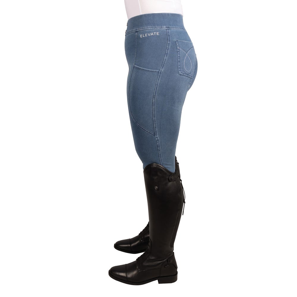 Hy Equestrian Elevate Chambray Denim Tights image 2