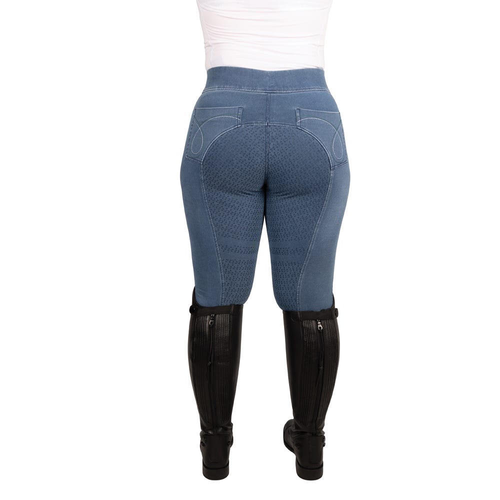 Hy Equestrian Elevate Chambray Denim Tights image 3