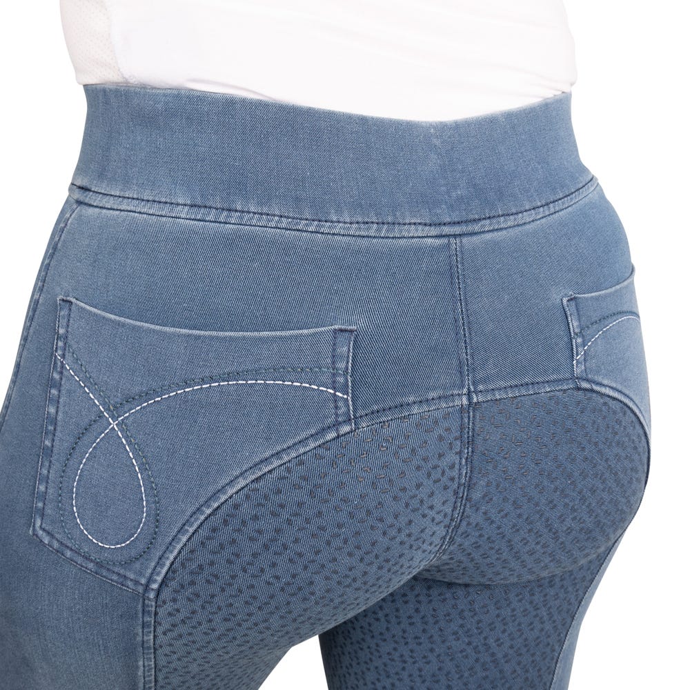 Hy Equestrian Elevate Chambray Denim Tights image 7