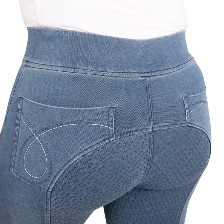 Hy Equestrian Elevate Chambray Denim Tights image 7