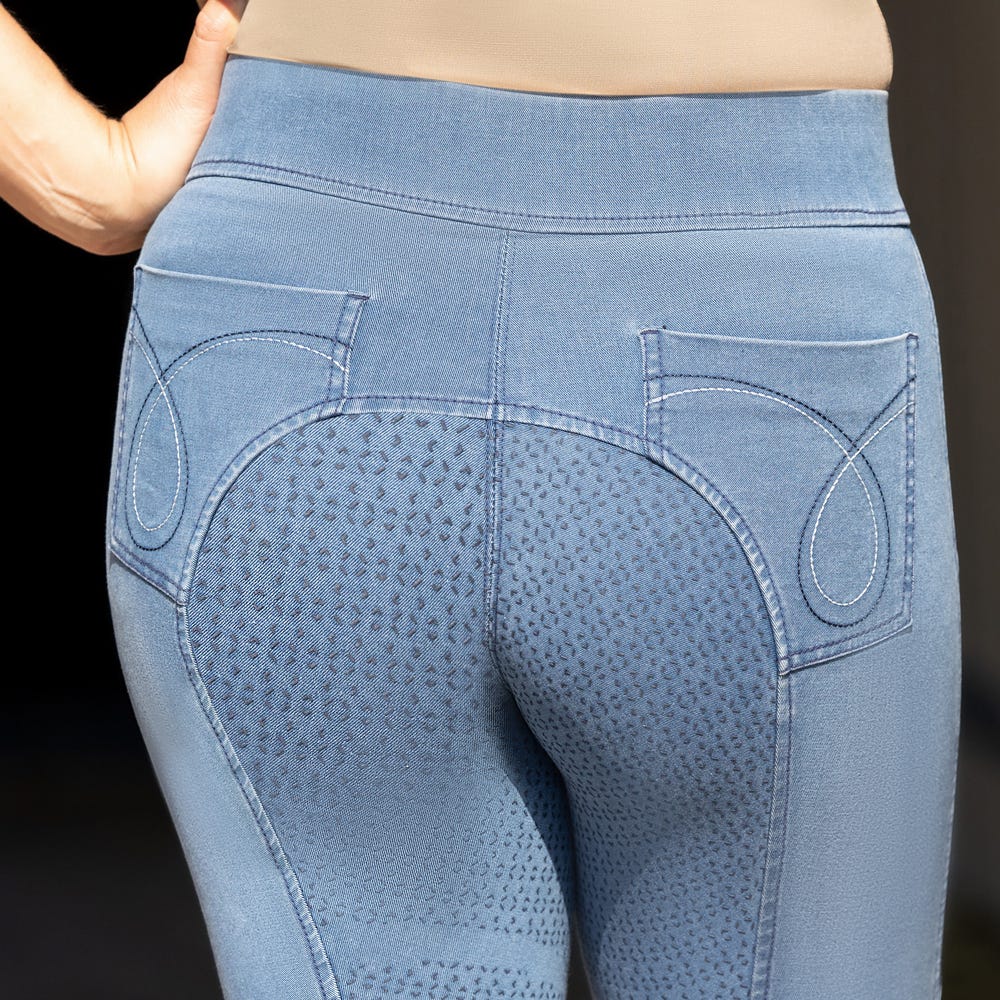 Hy Equestrian Elevate Chambray Denim Tights image 8