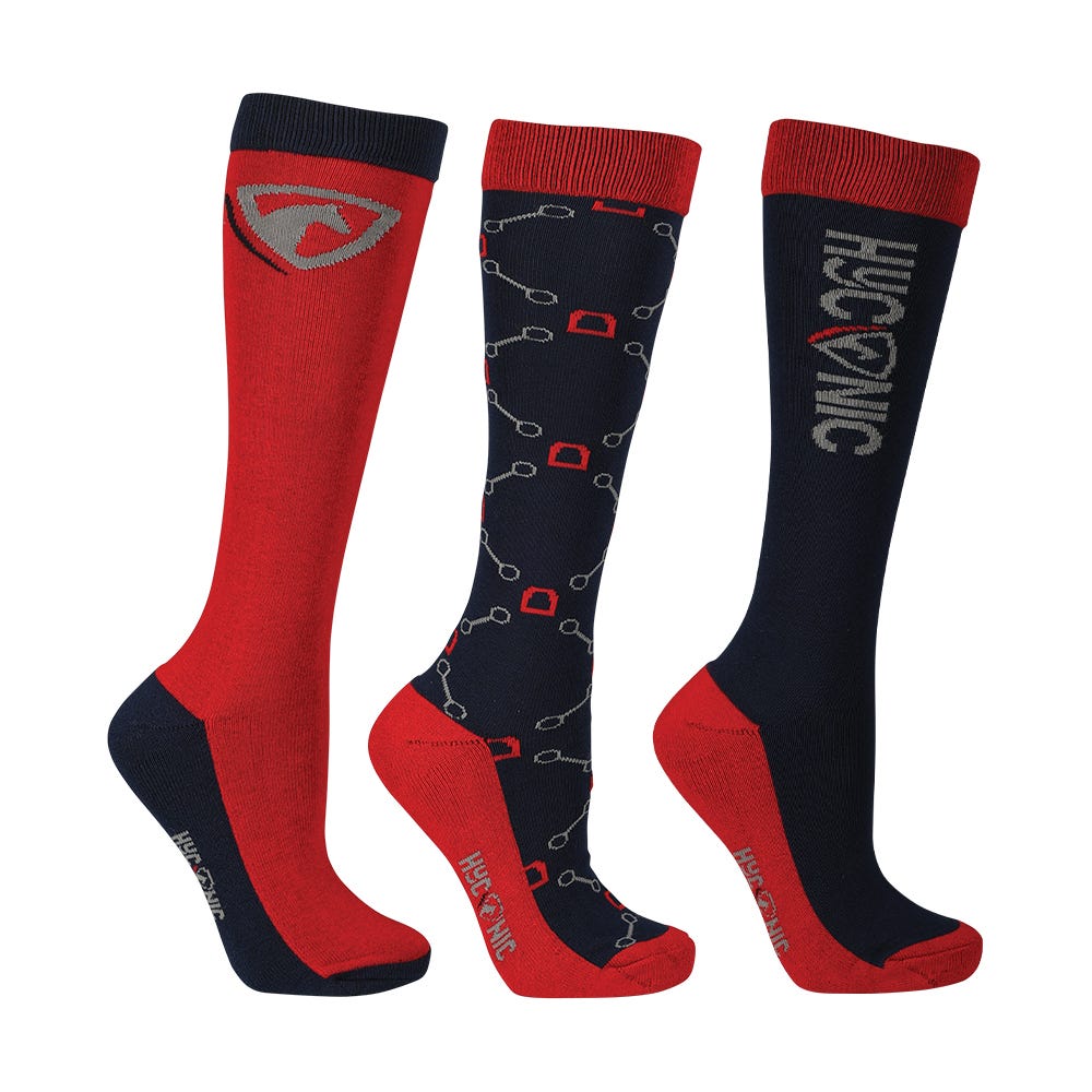 HyCONIC Pattern Socks by Hy Equestrian (Pack of 3) image 1