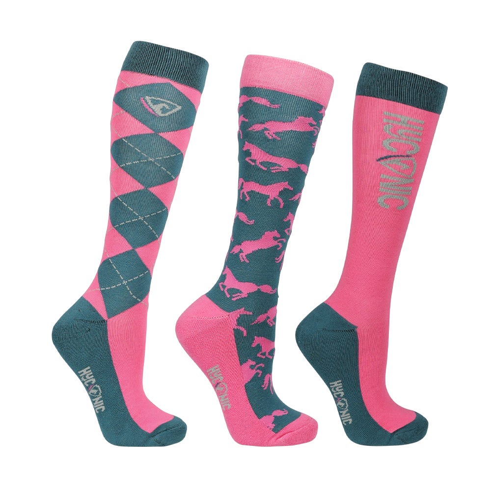 HyCONIC Pattern Socks by Hy Equestrian (Pack of 3) image 3