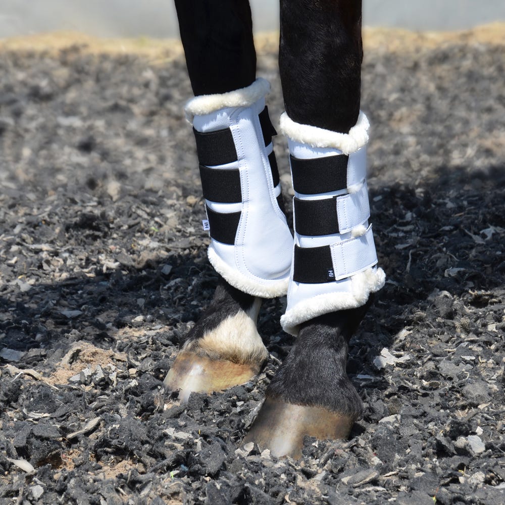 Hy Equestrian Combi Leather Brushing Boots image 4