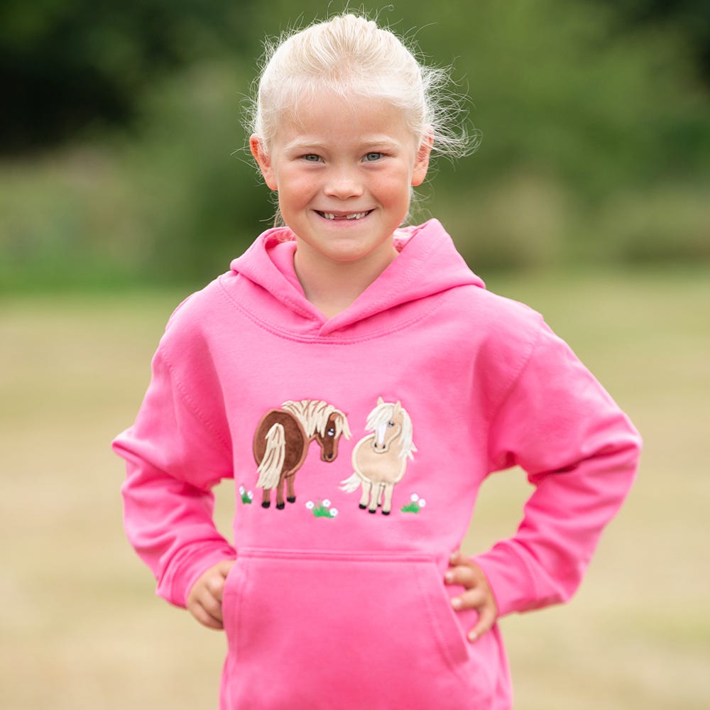 British Country Collection Bracken Pony Childrens Hoodie image 1