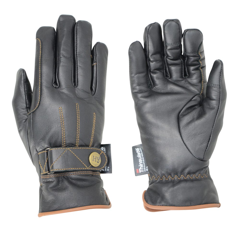 Hy Equestrian Thinsulate™ Leather Winter Riding Gloves image 1