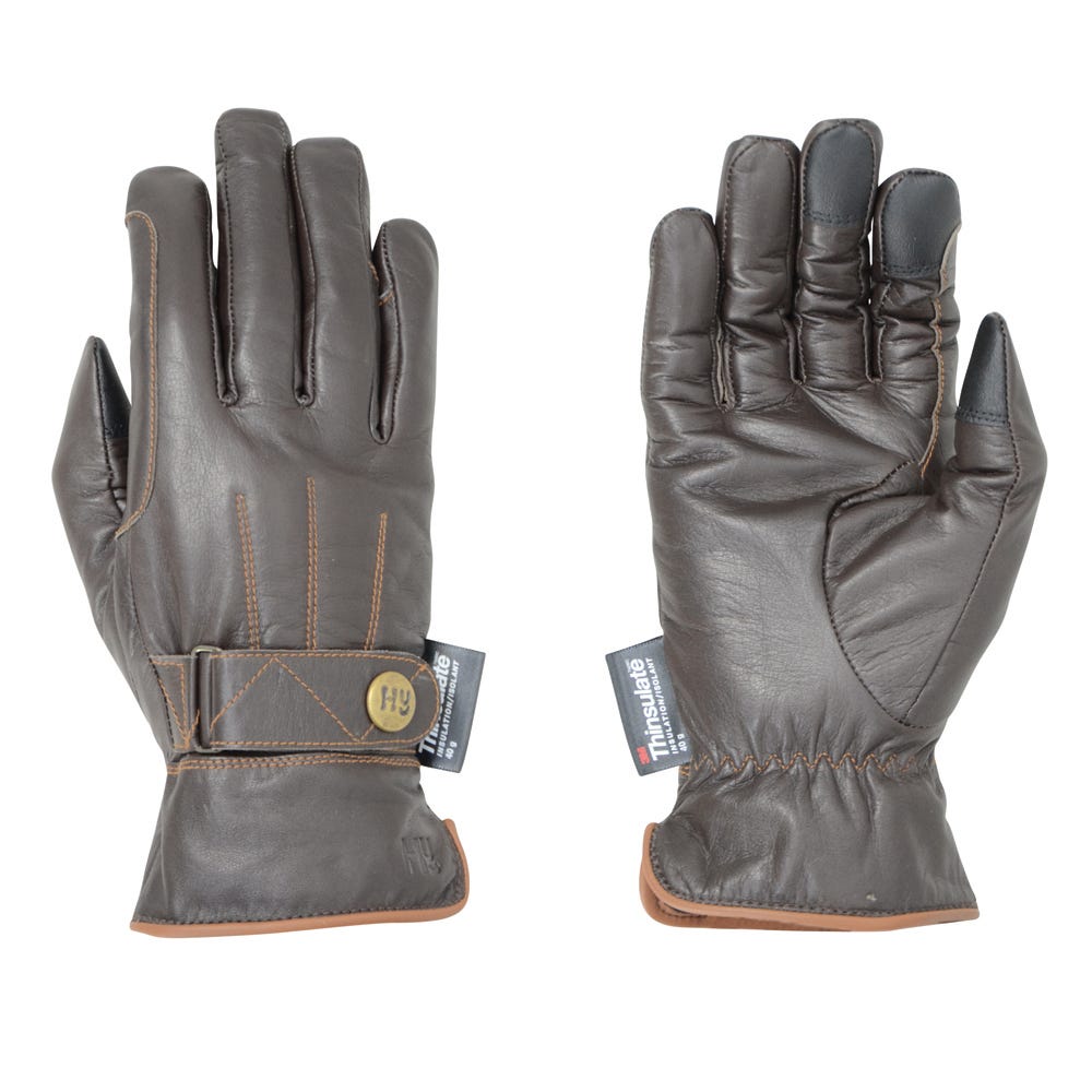 Hy Equestrian Thinsulate™ Leather Winter Riding Gloves image 4