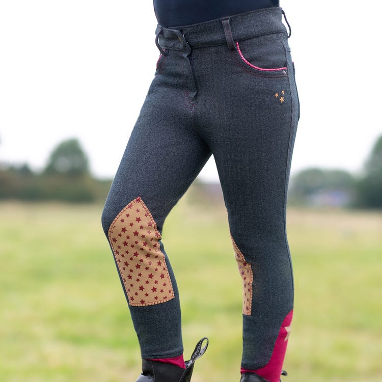 Riding Star Collection Denim Jodhpurs by Little Rider image 5