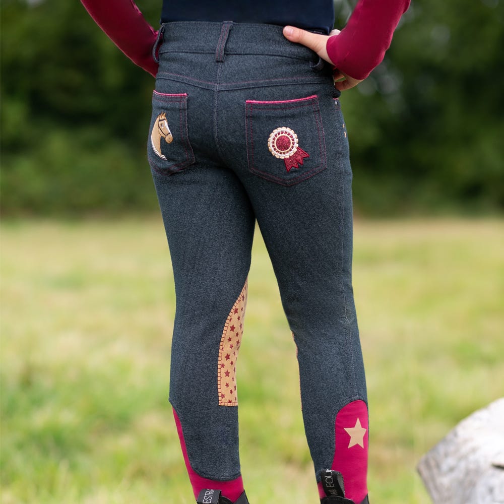 Riding Star Collection Denim Jodhpurs by Little Rider image 6