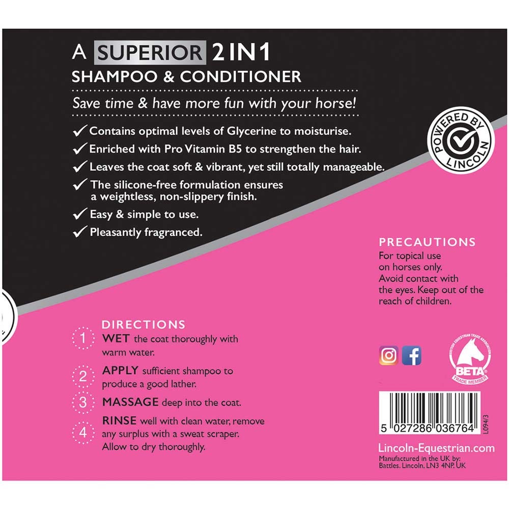 Lincoln Silky Shine 2 In 1 Shampoo &amp; Conditioner  image 2