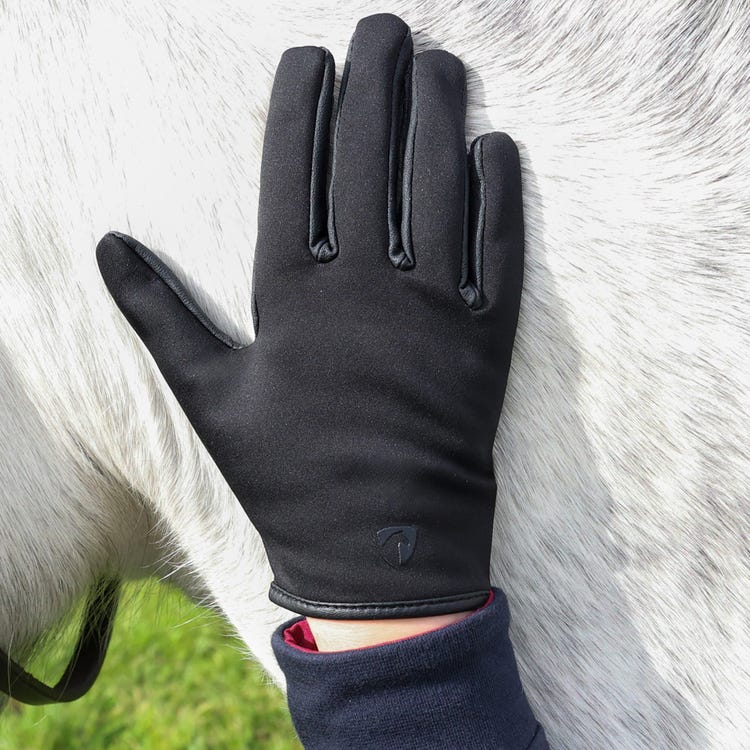 Hy Equestrian Children&#039;s Softshell Comfort Riding Gloves image 3